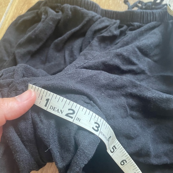 A New Day Women's Black Shorts linen blend drawstring shorts medium - Picture 8 of 8